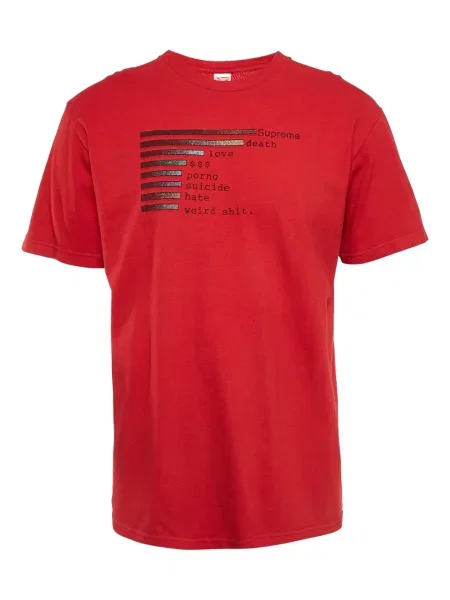 Tricou Supreme cu decolteu rotund roșu