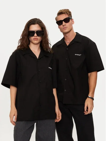 Off-White Cămașă Negru alb