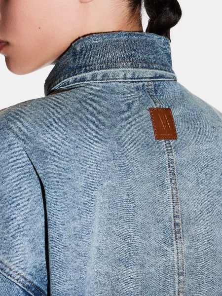 Джинсова куртка Armani Exchange синій