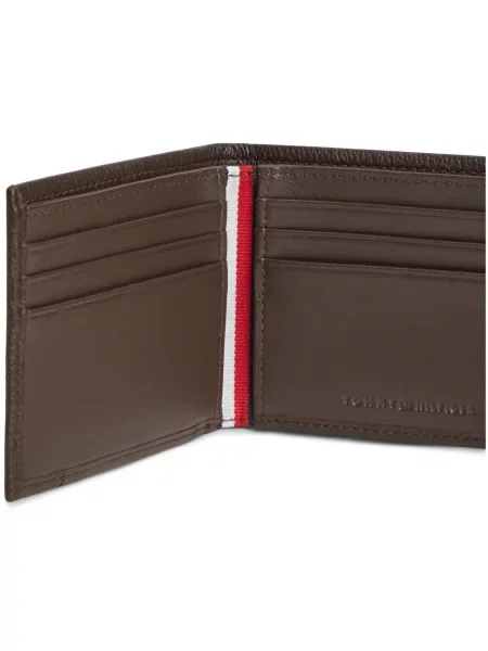 Tommy Hilfiger De piele portofel Corporate Mini maro