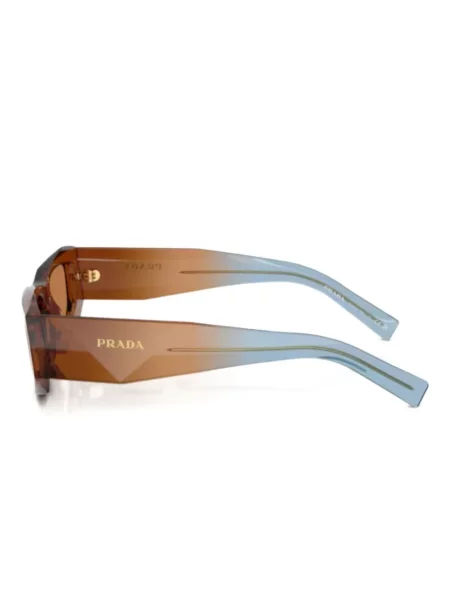 Ochelari de soare Prada Eyewear cu imprimeu geometric maro