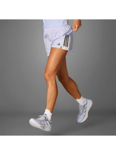 Szorty Own the Run CLIMACOOL Colorblock fioletowe