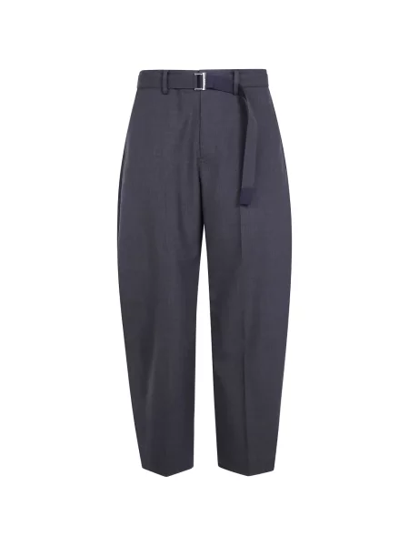 Cu centură pantaloni Sacai maro