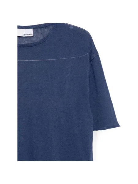 Dzianinowy sweter Costumein niebieski
