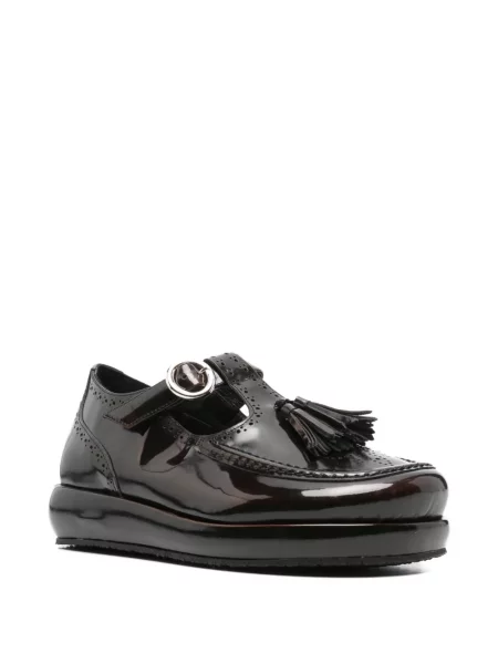 Pantofi loafer Nicole Saldaña cu platformă maro