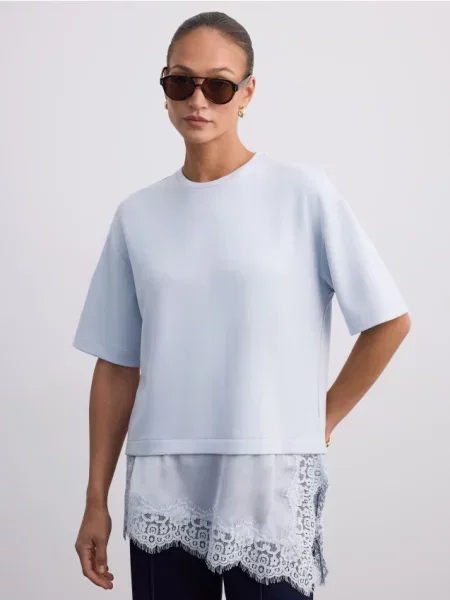 Mohito Marškinėliai oversize melsva