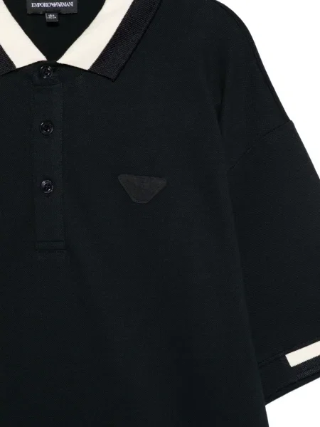 Koszulka polo dziecięca Emporio Armani niebieska