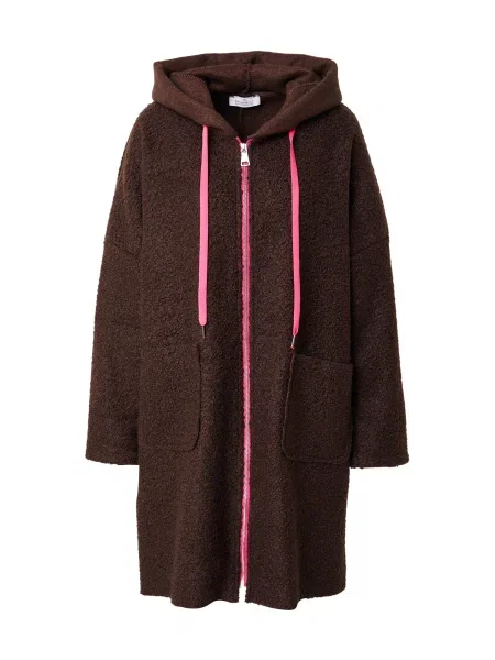 Zwillingsherz Jachetă fleece Neon ciocolatiu / deschis roz