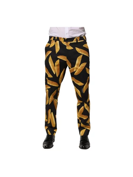 Spodnie Dolce And Gabbana z nadrukiem czarne