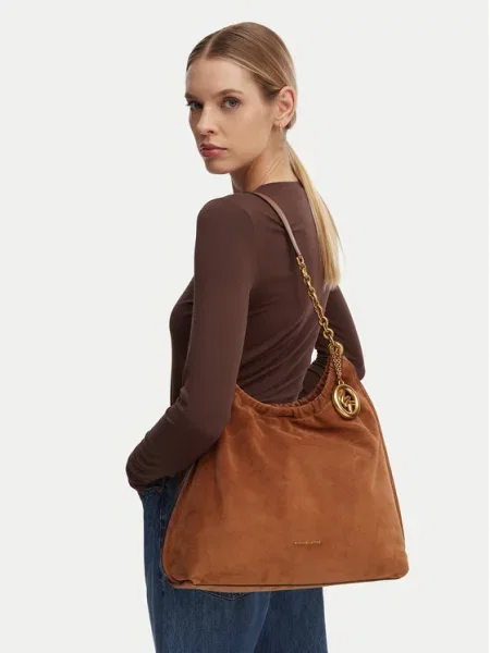 Torebka Michael Kors skórzana brązowa