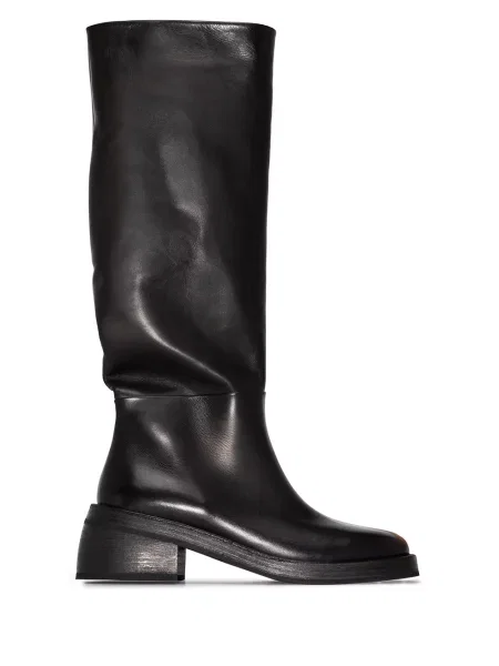 Cizme Marsell cu toc bloc negru