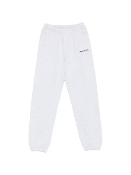 Pantaloni Sporty & Rich alergare cu autograf gri