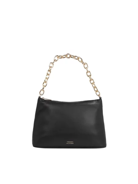 Torebka Tommy Hilfiger skórzana czarna