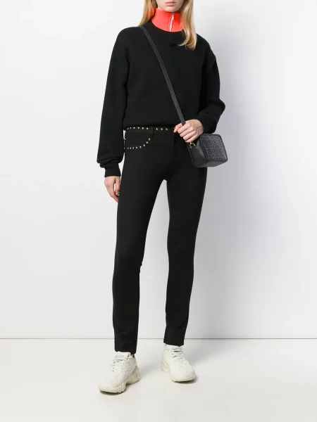 Слаб панталон Versace Jeans Couture черно