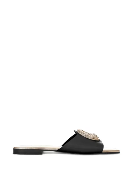 Sandale Just Cavalli din satin negru