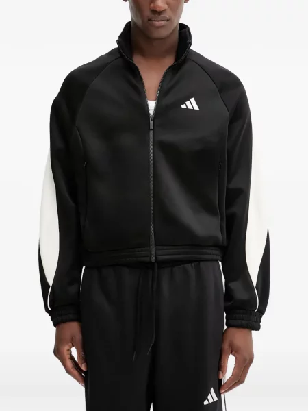 Csíkos tornaterem rövidnadrág Adidas nyomtatás kék