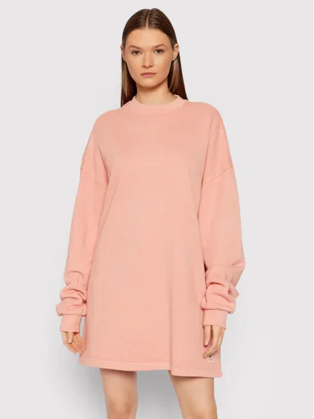 Reebok Rochie tricotată Natural Dye Crew Oversize roz
