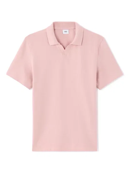 Tricou polo Celio roz