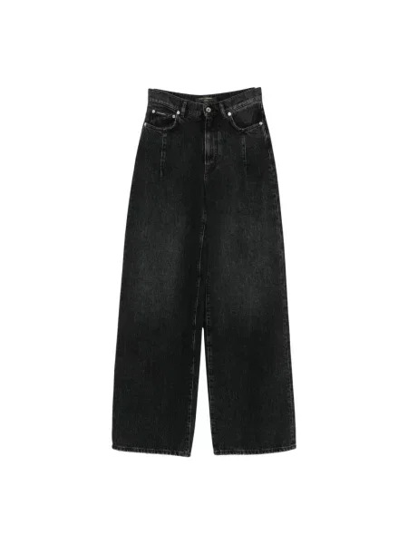 Szerokie jeansy Dolce And Gabbana czarne