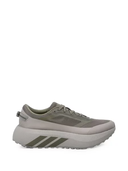 Pantaloni Adidas alergare cu broderie chunky verde