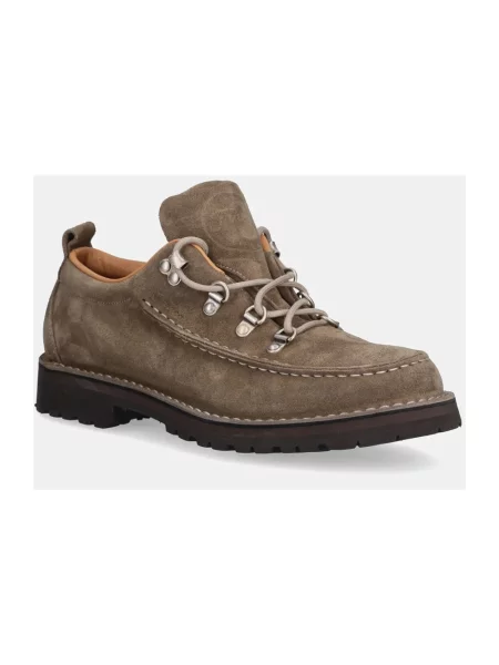 Półbuty Fracap skórzane zielone
