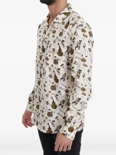 Cămașă Dolce & Gabbana de mătase cu imagine