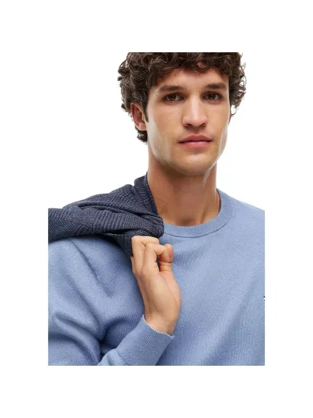 Pulover Tommy Hilfiger din cașmir albastru