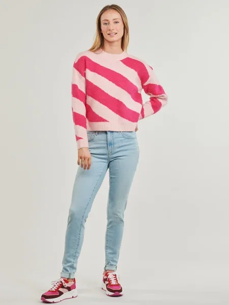 Skinny fit džínsy Levi's 721 s vysokým pásom modrá