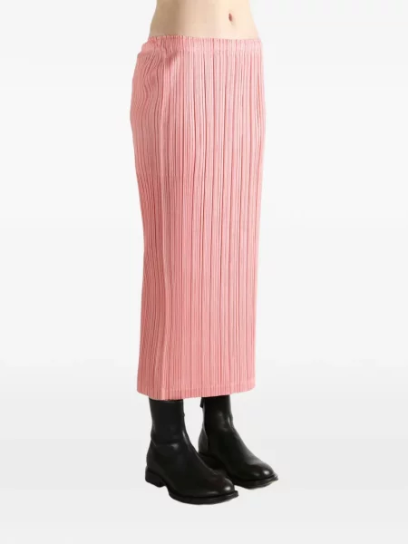 Plisirana suknja Pleats Please Issey Miyake ružičasta
