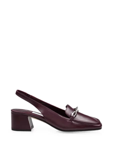 Pantofi cu toc Jimmy Choo slingback roșu
