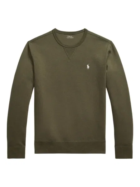 Prugasta majica Polo Ralph Lauren s printom s okruglim izrezom zelena