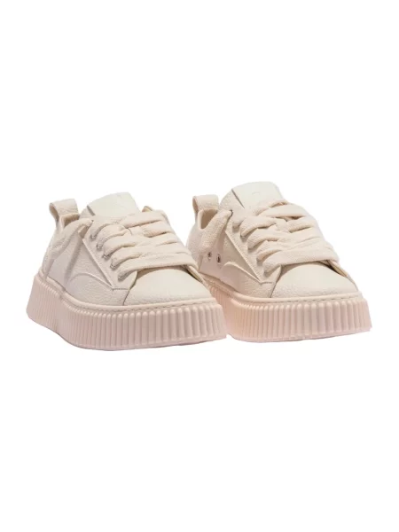 Sneakersy Rhun skórzane beżowe