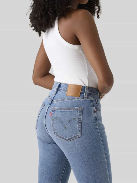 Jeansy o kroju straight fit z mieszanki bawełny Levi's® 300