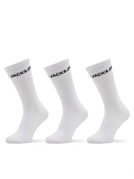 JACK & JONES Sportzoknik MELVIN fekete fehér