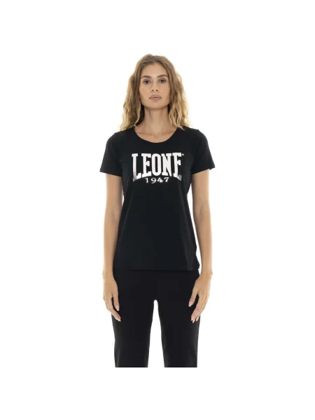 Scurt tricou Leone 1947 cu mâneci scurte negru