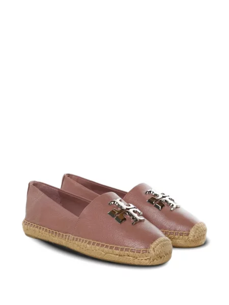 Espadrile Tory Burch fără toc cu autograf roz