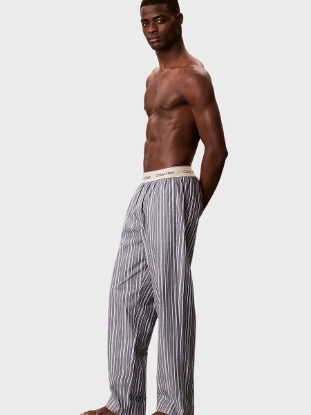 Пижама Calvin Klein в полоску синяя