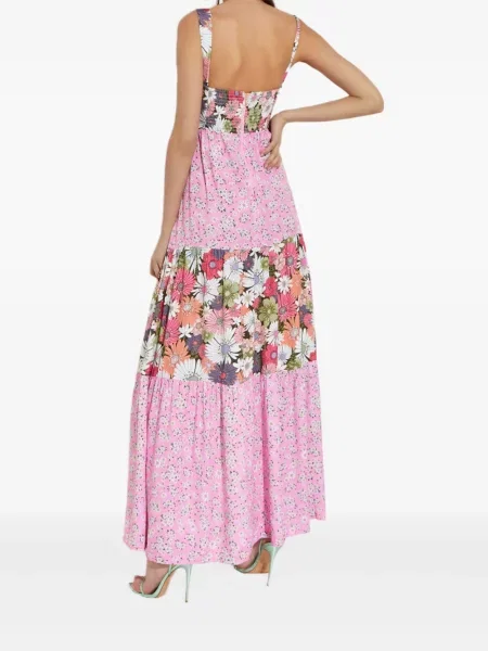 Rochie maxi Agua Bendita de costum roz