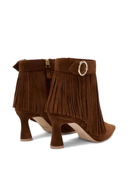 Μποτάκια Malone Souliers με κρόσσια καφέ