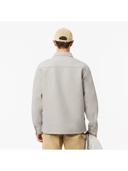 Lacoste Koszula Flanelowa Oversize szara