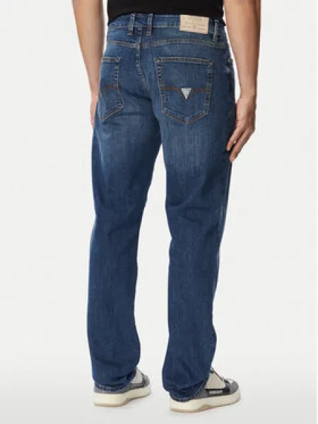 Guess Jeans hlače Angels Mornarsko modra