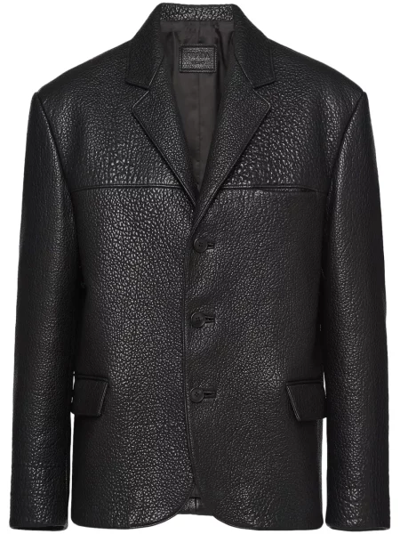 Geanta de piele Prada negru