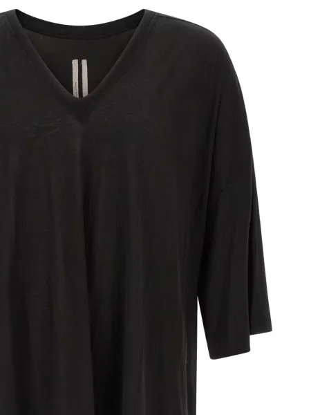 Tricou Rick Owens cu decolteu în V scurt negru