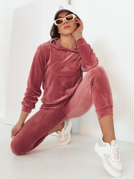 Dres welurowy Vogue Velour Dstreet różowy
