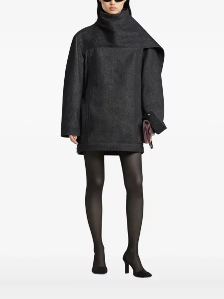 Kurtka jeansowa Courreges czarna