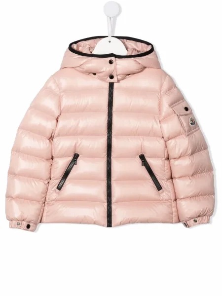 Płaszcz dziecięcy Moncler Enfant różowy