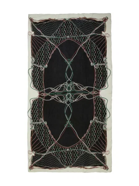 Fular Osklen cu imagine negru