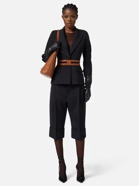 Піджак Elisabetta Franchi чорний