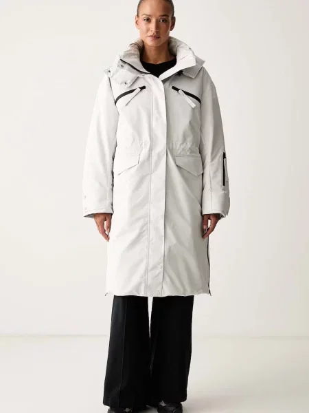 Adidas by Stella McCartney jachetă lungă pentru femei gri