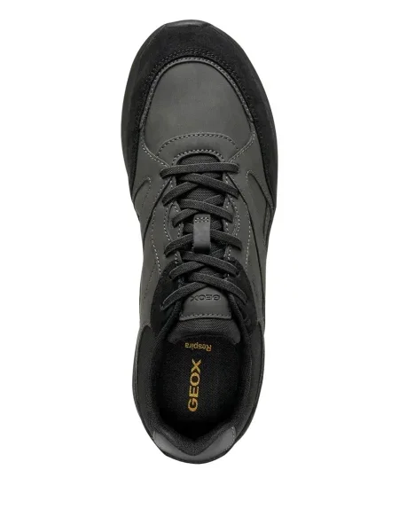 Sneakerși Geox din piele de căprioară gri